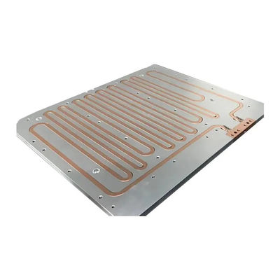 IGBT Cooling Aluminium Heatsink Liquid Cooled Cold Plates With Copper Pipe