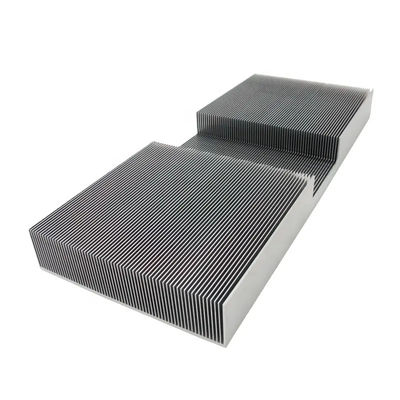 Skived Fin Aluminum Heat Sinks For Thermal Management 1-10mm Base Thickness