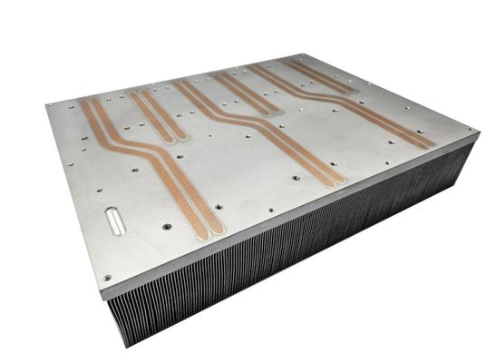 Skiving Fin Process Multiple Heat Pipe Heatsink For Industrial Devices Cooling