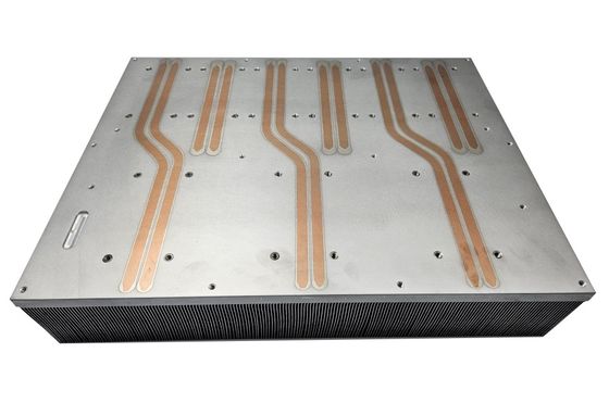 Skiving Fin Process Multiple Heat Pipe Heatsink For Industrial Devices Cooling
