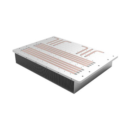 Customized Aluminum Heatpipe Water Cooling Block Heatsink 4 Heat Pipe