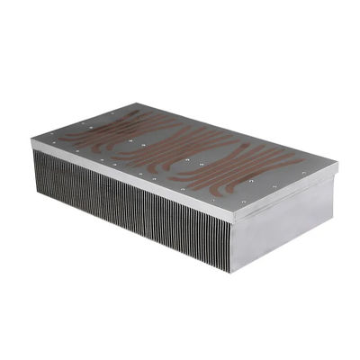 Aluminum Copper 100mm Fluid Heat Dissipator With Aluminum Base 150W