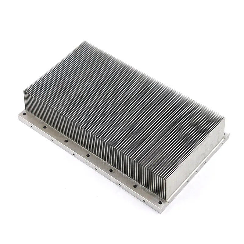 Electronic Devices Skived Fin Heat Sink With Anodized Treatment