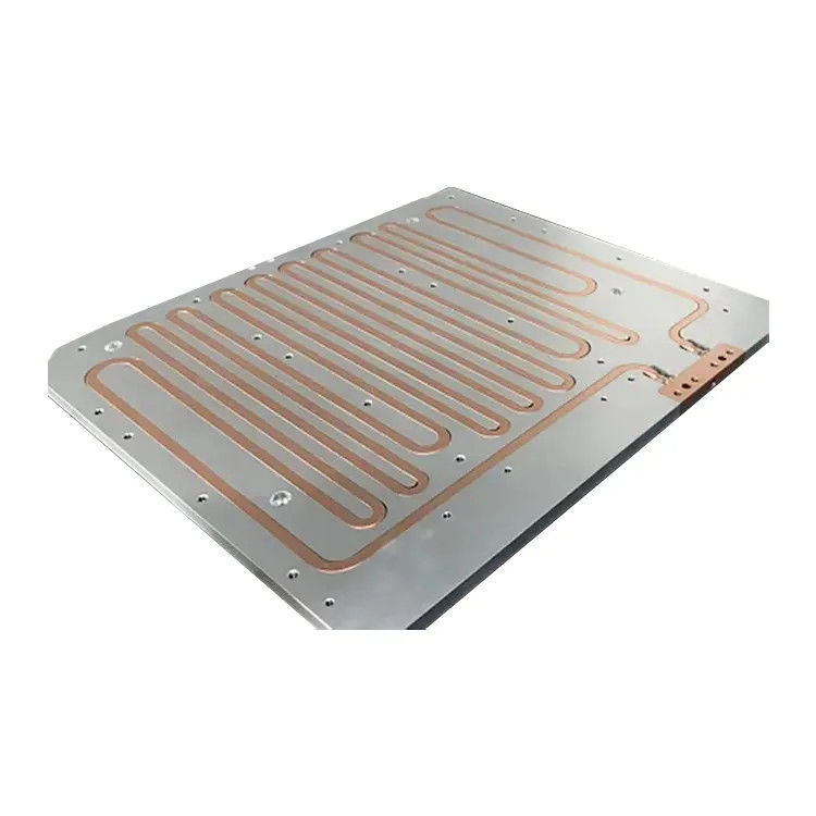 IGBT Cooling Aluminium Heatsink Liquid Cooled Cold Plates With Copper Pipe