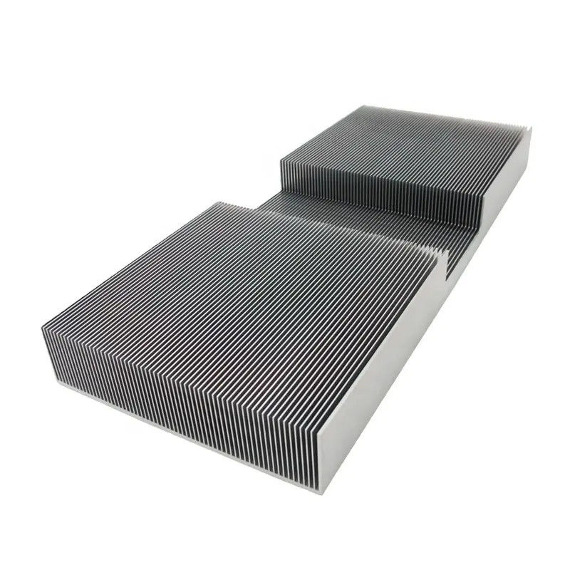 Skived Fin Aluminum Heat Sinks For Thermal Management 1-10mm Base Thickness