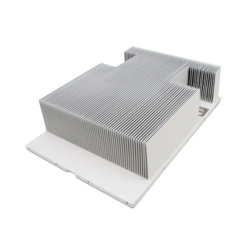 1-10mm Base Customizable Skived Fin Heat Sink Square Anodizing