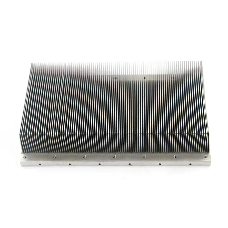 Electronic Devices Skived Fin Heat Sink With Anodized Treatment