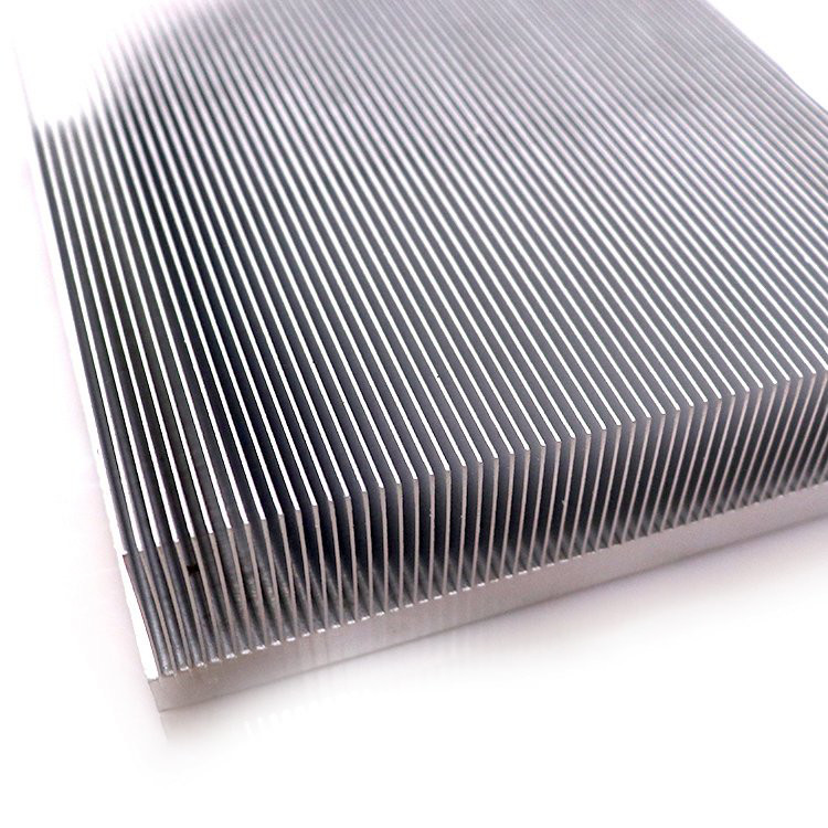 1-10mm Base Thickness CNC Processed Fin Aluminum Heat Sink Custom