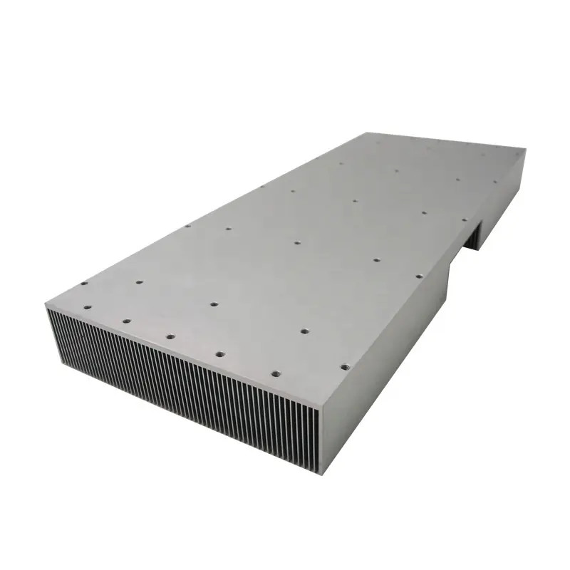 Skived Fin Aluminum Heat Sinks For Thermal Management 1-10mm Base Thickness