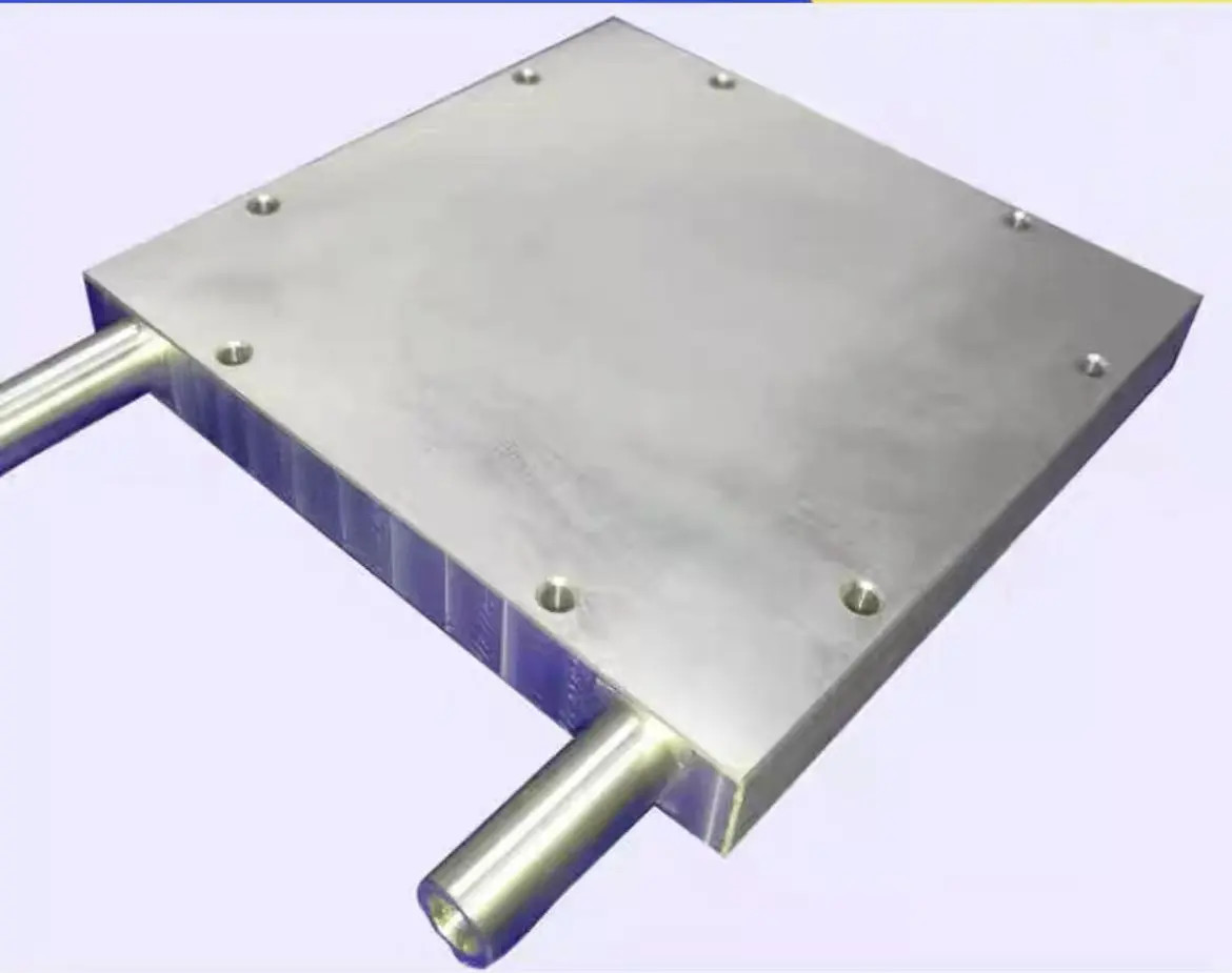 High Power IGBT Aluminum Water Cooling Heat Exchanger Liquid Cooled Heat Sink