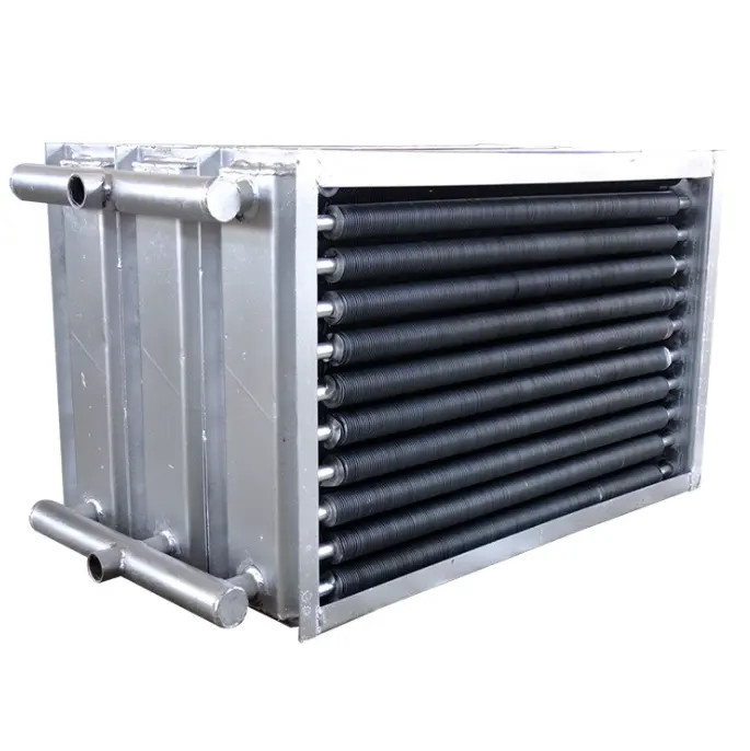 Aidear Industrial Stainless Steel Finned Tube Coil Steam Convector Heat Exchanger With Pump For Dryer