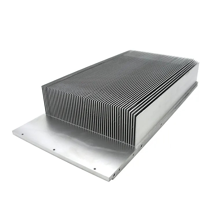 Factory Customized High Precision Aluminum Skived Fin Heat Sink with Heat Pipe for Inverter Equipment